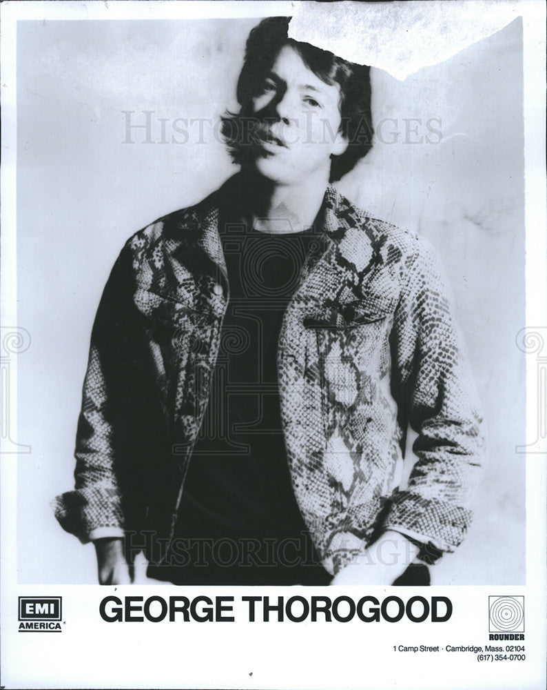 Press Photo Recording artist George Thorogood - Historic Images