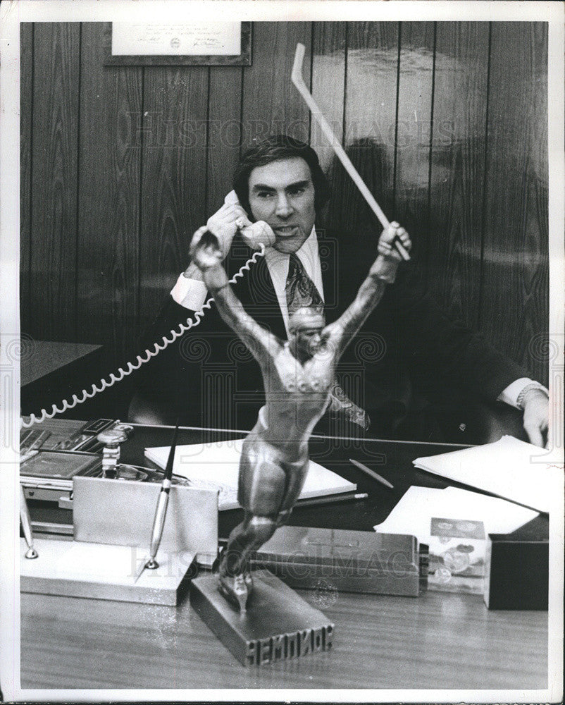 1973 Press Photo Sports agent Robert Woolf - Historic Images