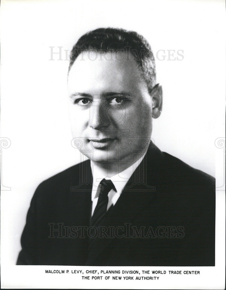 Press Photo Malcolm P. Levy,Chief,Planning Div World Trade Center - Historic Images