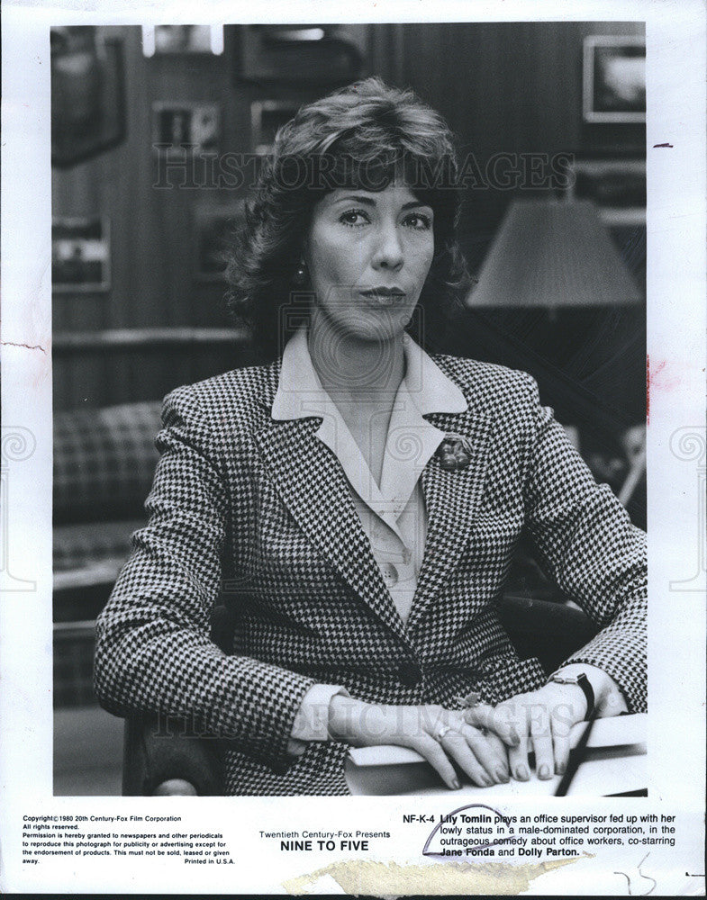 1980 Press Photo Actress/comedienne Lily Tomlin in &quot;Nine To Five&quot; - Historic Images