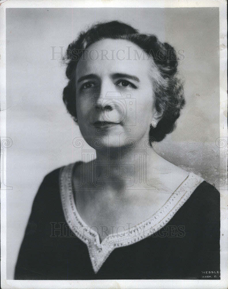 1957 Press Photo Bertha Adkins,Asst chair of Rep Natl Comm. - Historic Images