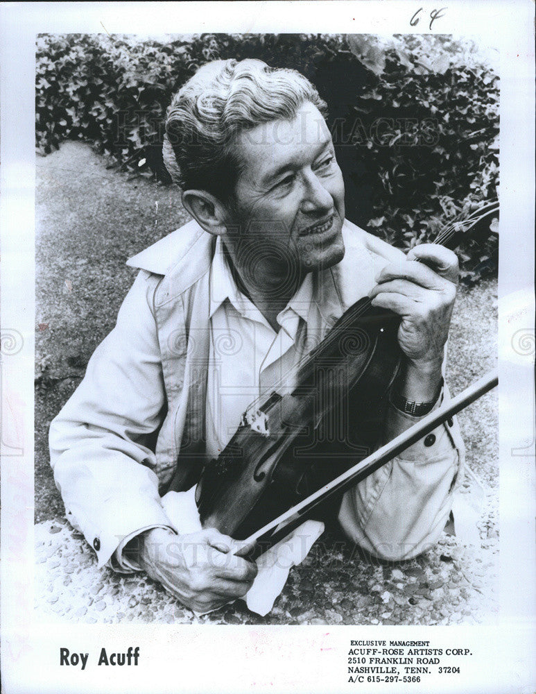 1979 Press Photo Musician Roy Acuff - Historic Images