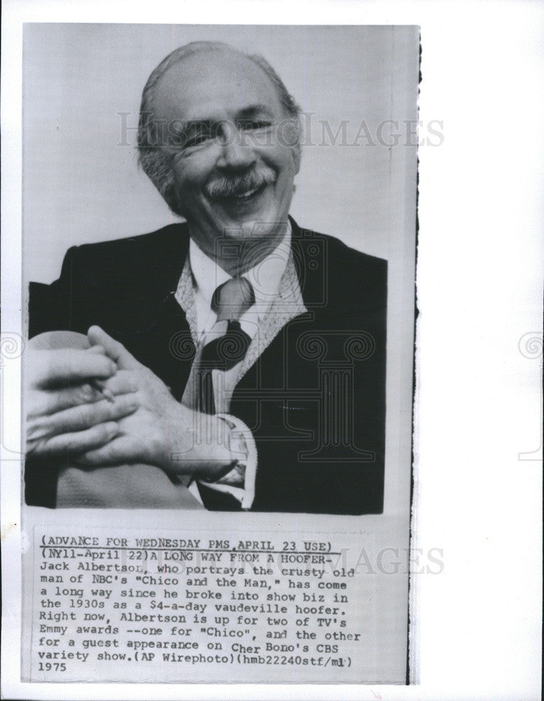 1975 Press Photo Jack Albertson Chico and the Man - Historic Images