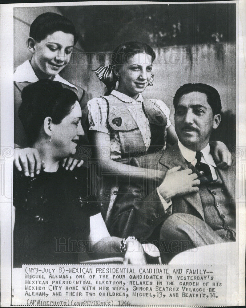 1946 Press Photo Beatriz Aleman Velasco Daughter Mexico President Miguel Aleman - Historic Images