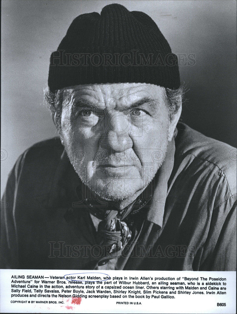 1979 Press Photo Karl Malden Plays Wilbur Hubbard-Beyond The Poseidon Adventure - Historic Images