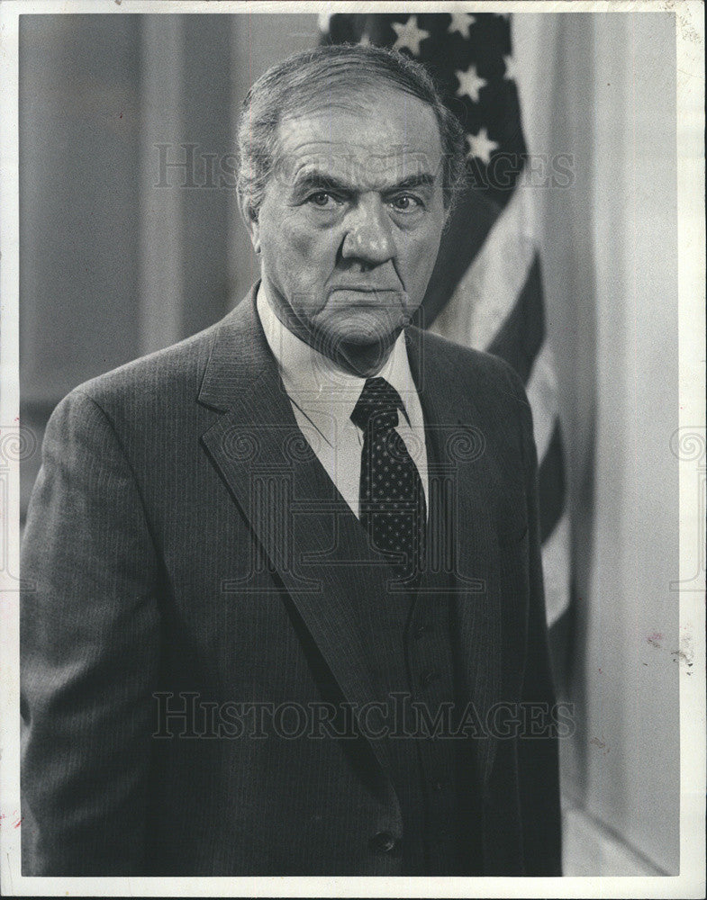 1984 Press Photo CBS With Intent to Kill Karl Malden - Historic Images