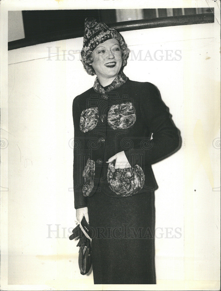 1936 Press Photo Marion Davies - Historic Images