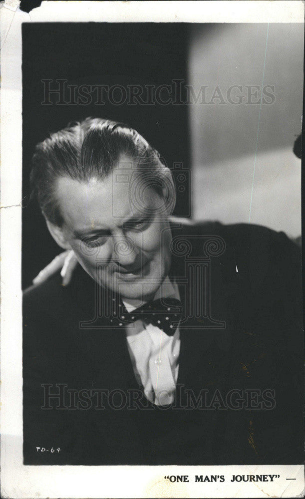 1933 Press Photo Lionel Barrymore in "One Man's Journey" - Historic Images