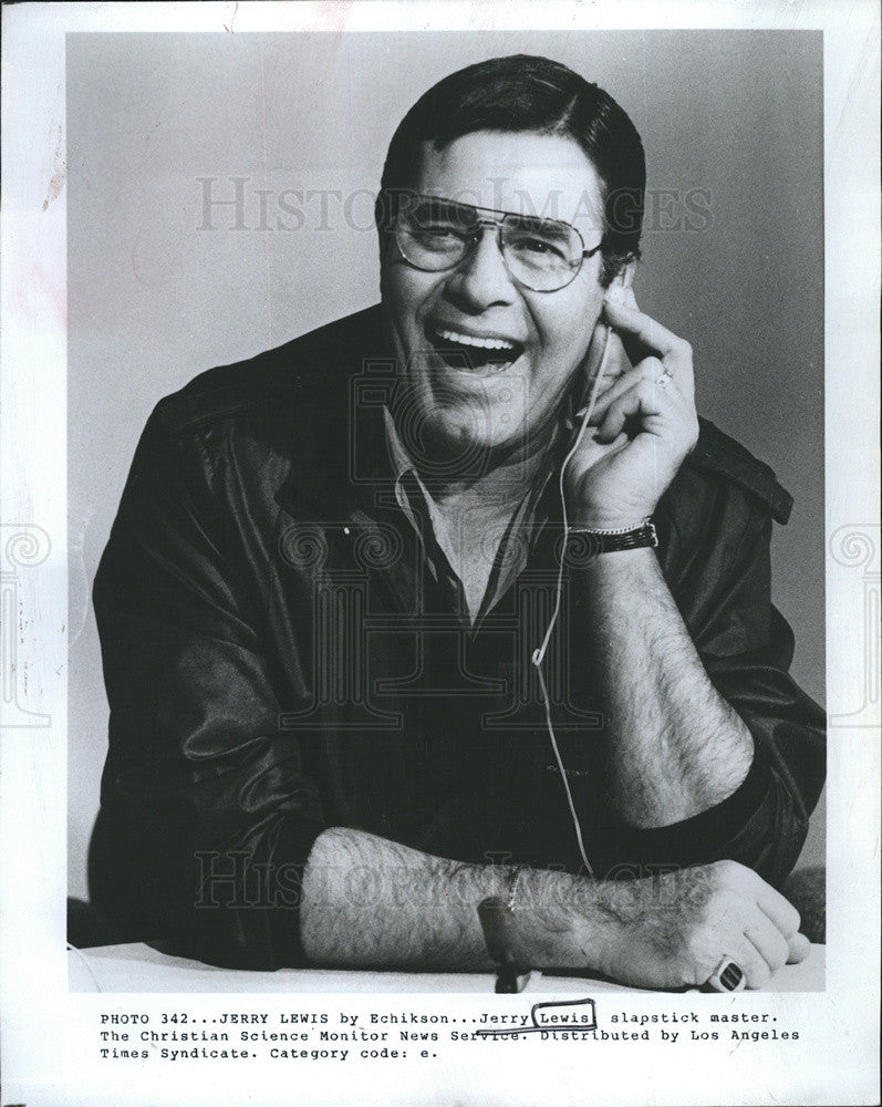 Press Photo Jerry Lewis Comedian - Historic Images