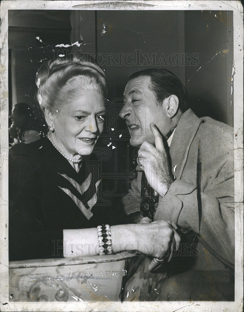 1949 Press Photo Ethel Barrymore Arthur Treacher - Historic Images