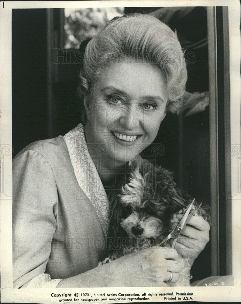 1973 Press Photo Dog Groomer - Historic Images