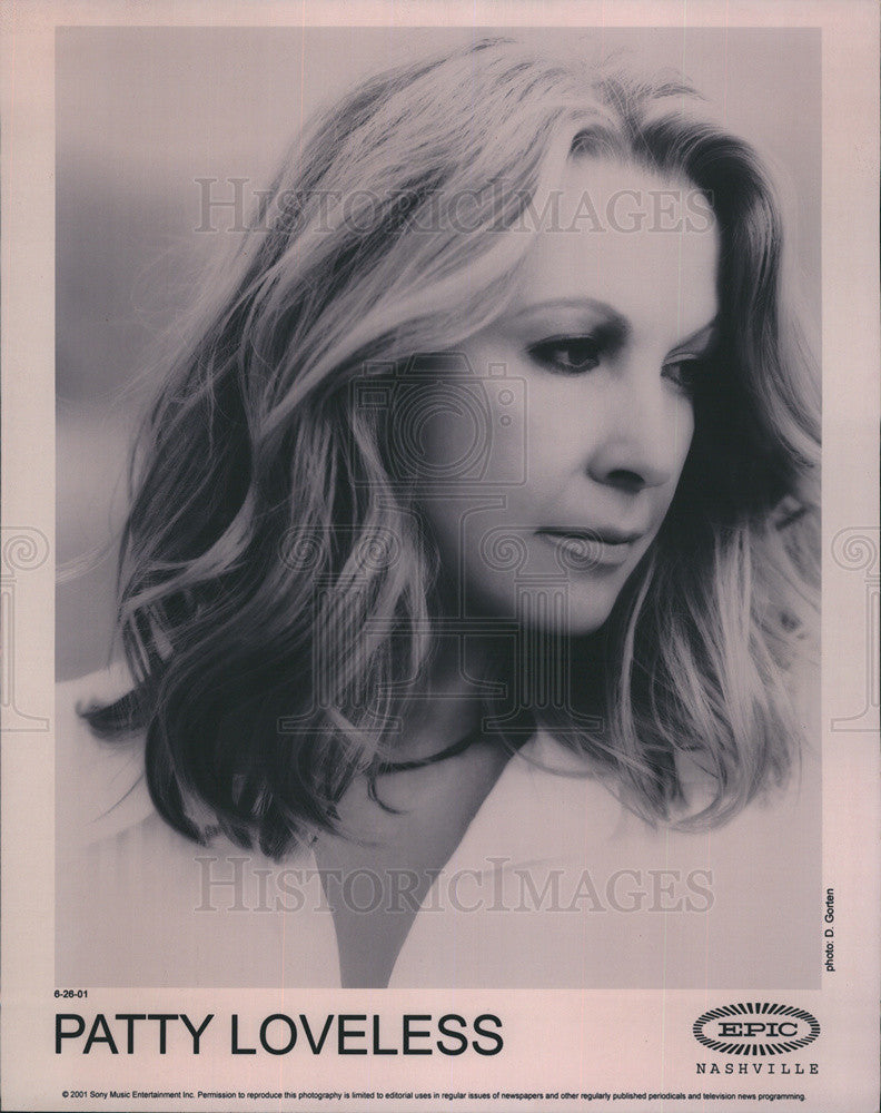 2001 Press Photo country music singer Patty Loveless - Historic Images