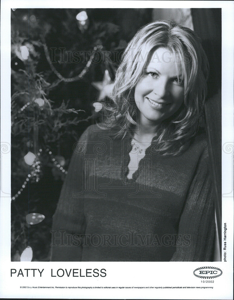 2002 Press Photo Recording artist Patty Loveless - Historic Images