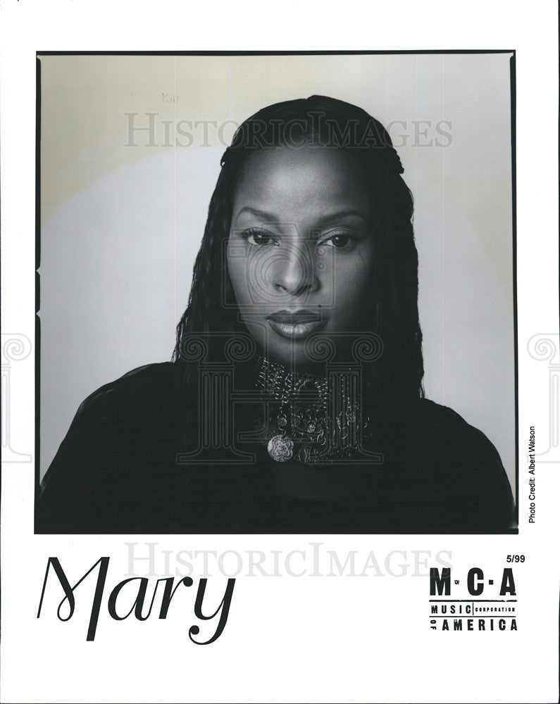 1999 Press Photo MCA&#39;s Mary J. Blige - Historic Images