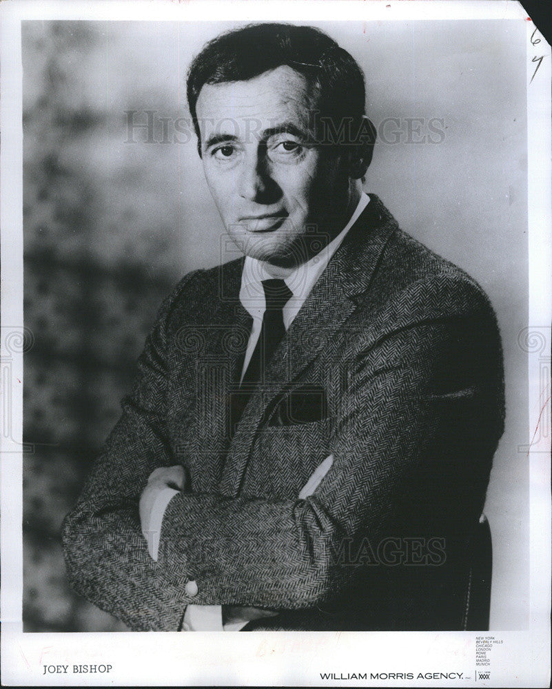 1970 Press Photo Comedian Joey Bishop - Historic Images