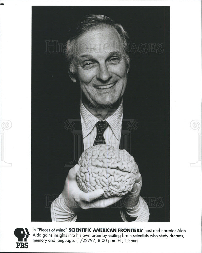 1996 Press Photo Actor/host Alan Alda - Historic Images