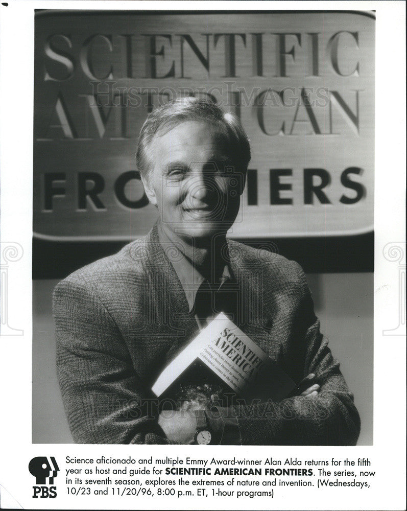 1996 Press Photo Actor/Host Alan Alda - Historic Images