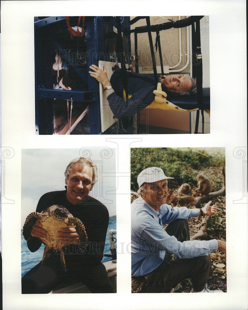 1998 Press Photo Alan Alda Scientific American Frontiers &quot;Science in Paradise&quot; - Historic Images