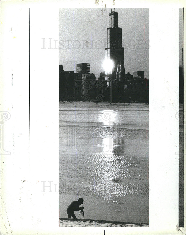 1984 Press Photo Building at Lakefront Adler Planetarium - Historic Images