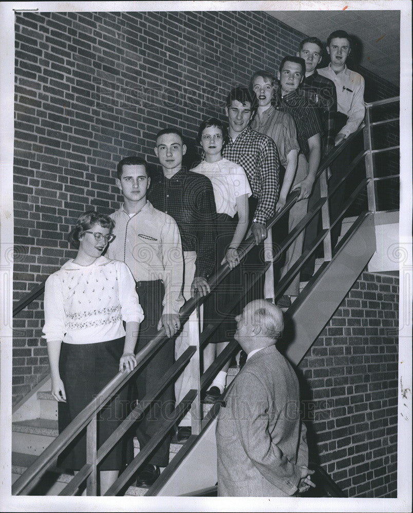 1959 Press Photo Youth Achievement  nominees Luther HS N - Historic Images