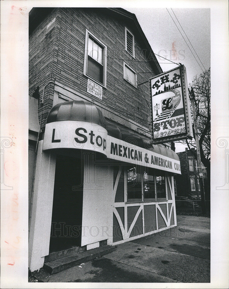 1990 Press Photo L Stop Restuarant Waiting For New Elevated Subway - Historic Images