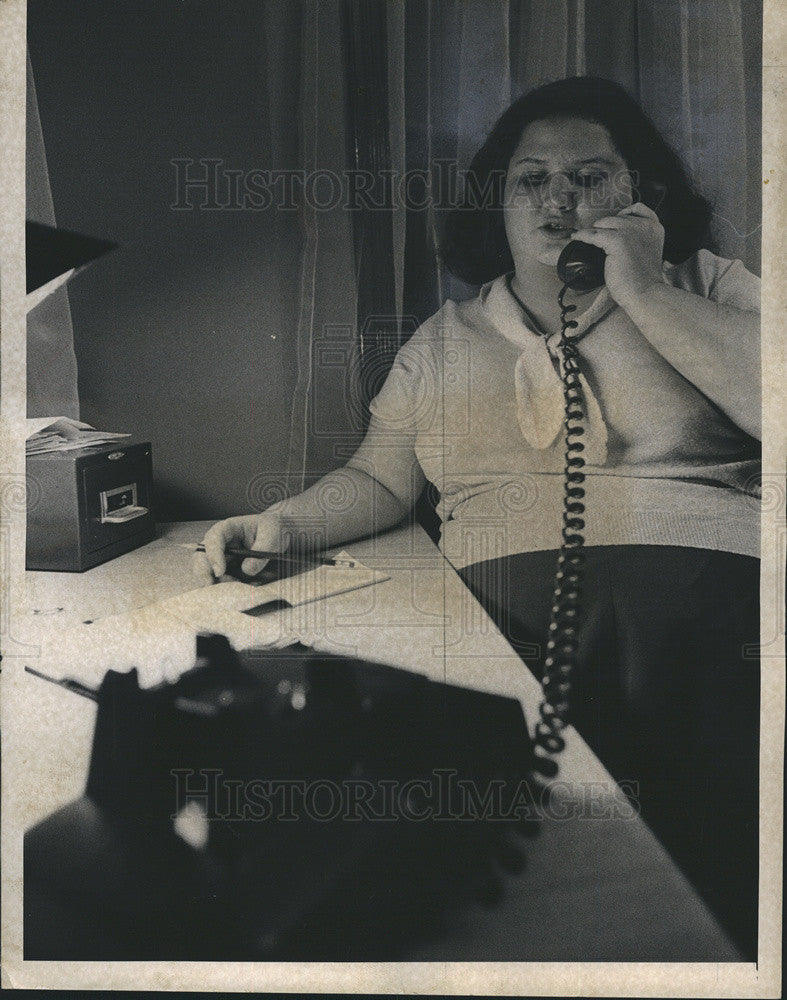 1970 Press Photo Immaculata High School Senior Boycott On Classes Leader - Historic Images
