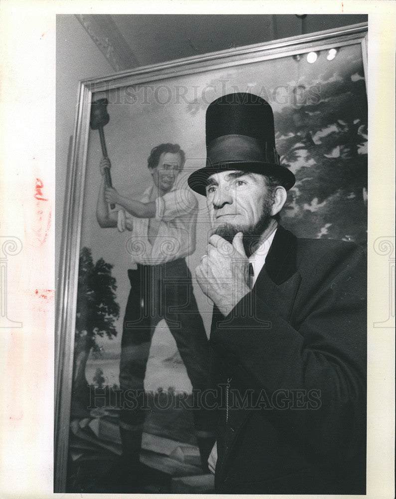 1990 Press Photo Chicago Historical Society Lincoln exhibit - Historic Images