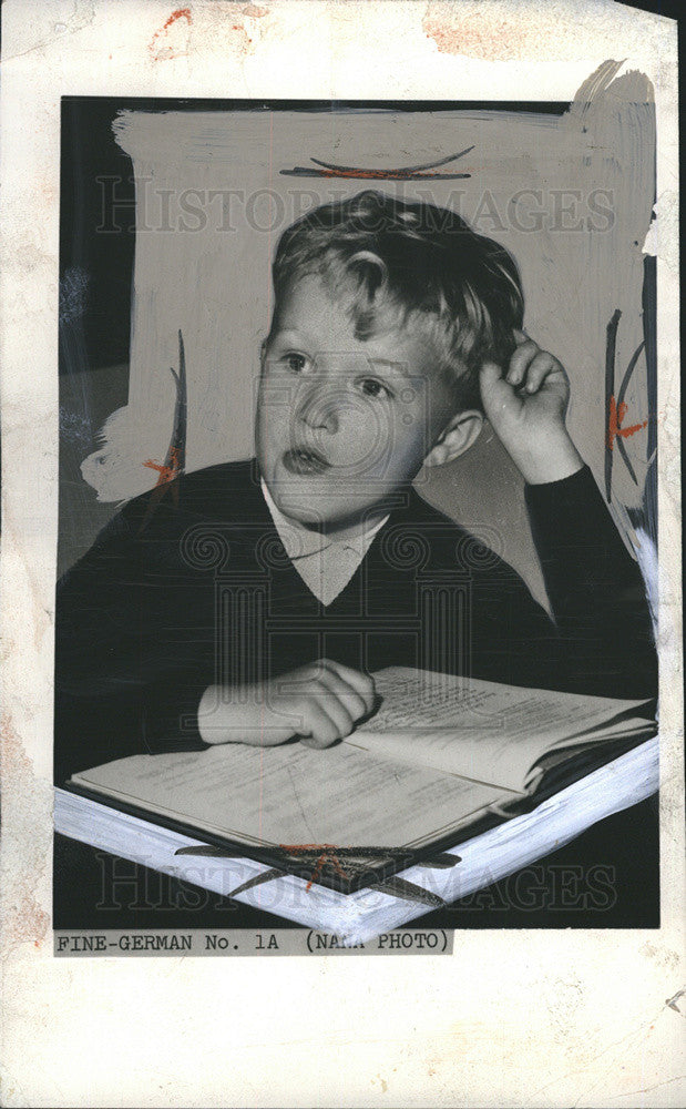 1961 Press Photo German Child - Historic Images