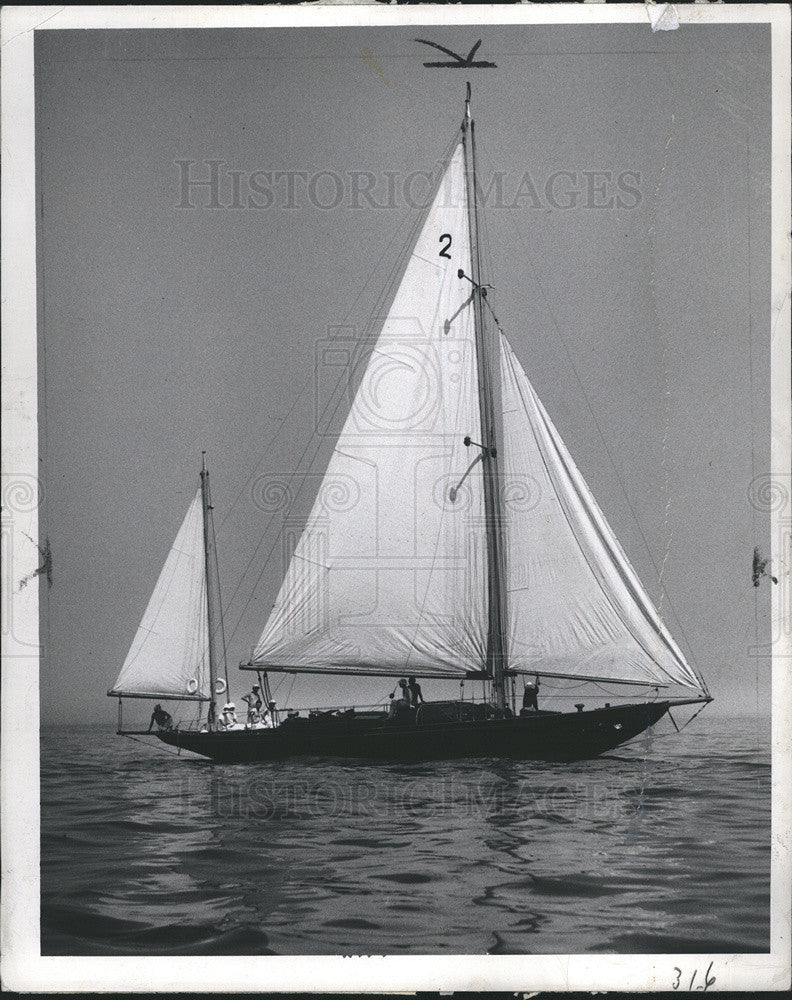1936 Press Photo Warren Booth&#39;s &quot;Trident.&quot; - Historic Images