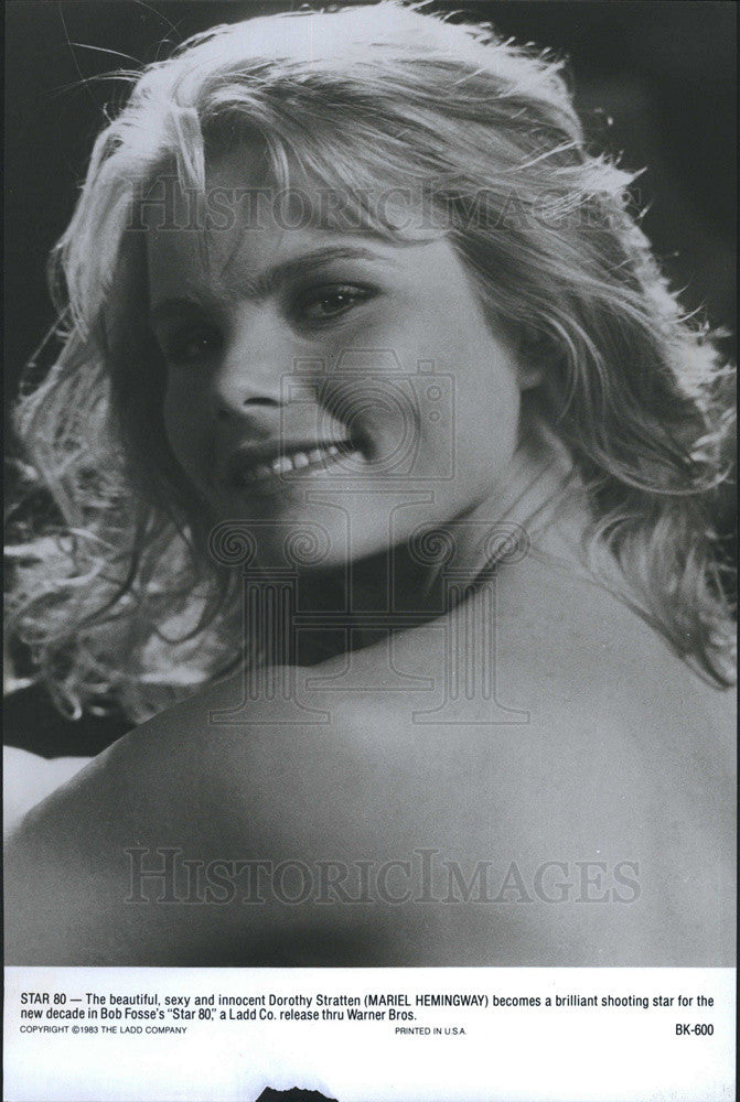 1983 Press Photo Mariel Hemingway stars in &quot;Star 80.&quot; - Historic Images