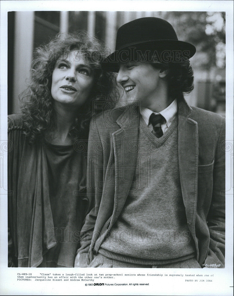 1983 Press Photo Jacqueline Bisset &amp; Andrew McCarthy in &quot;Class.&quot; - Historic Images