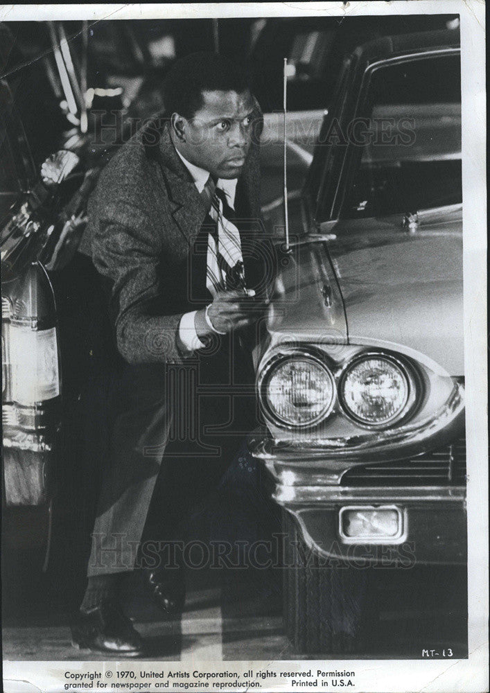 1970 Press Photo Sidney Poitier in &quot;They Call Me Mister Tibbs.&quot; - Historic Images
