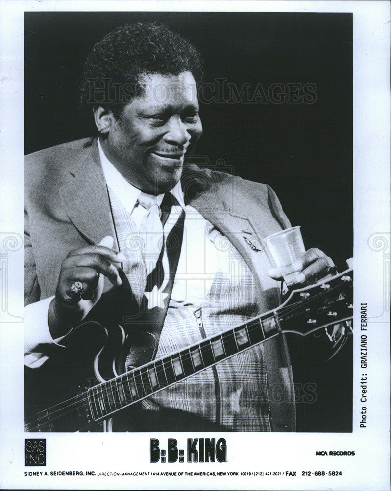 1989 Press Photo B. B. King - Historic Images