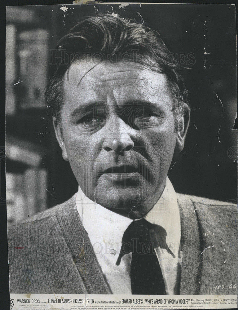 1967 Press Photo Richard Burton WHO&#39;S AFRAID OF VIRGINIA WOOLF? - Historic Images