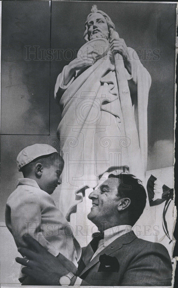 1962 Press Photo Danny Thomas St Jude Hospital Dedication - Historic Images