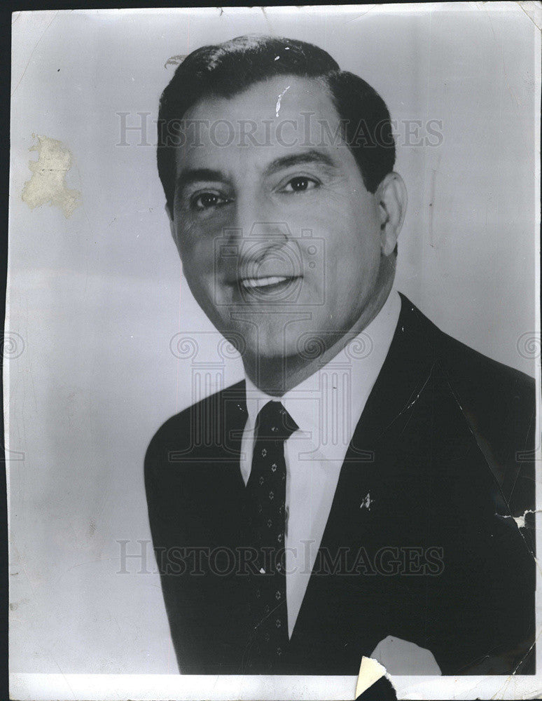 1966 Press Photo Comedian, Television And Film Actor Danny Thomas - Historic Images