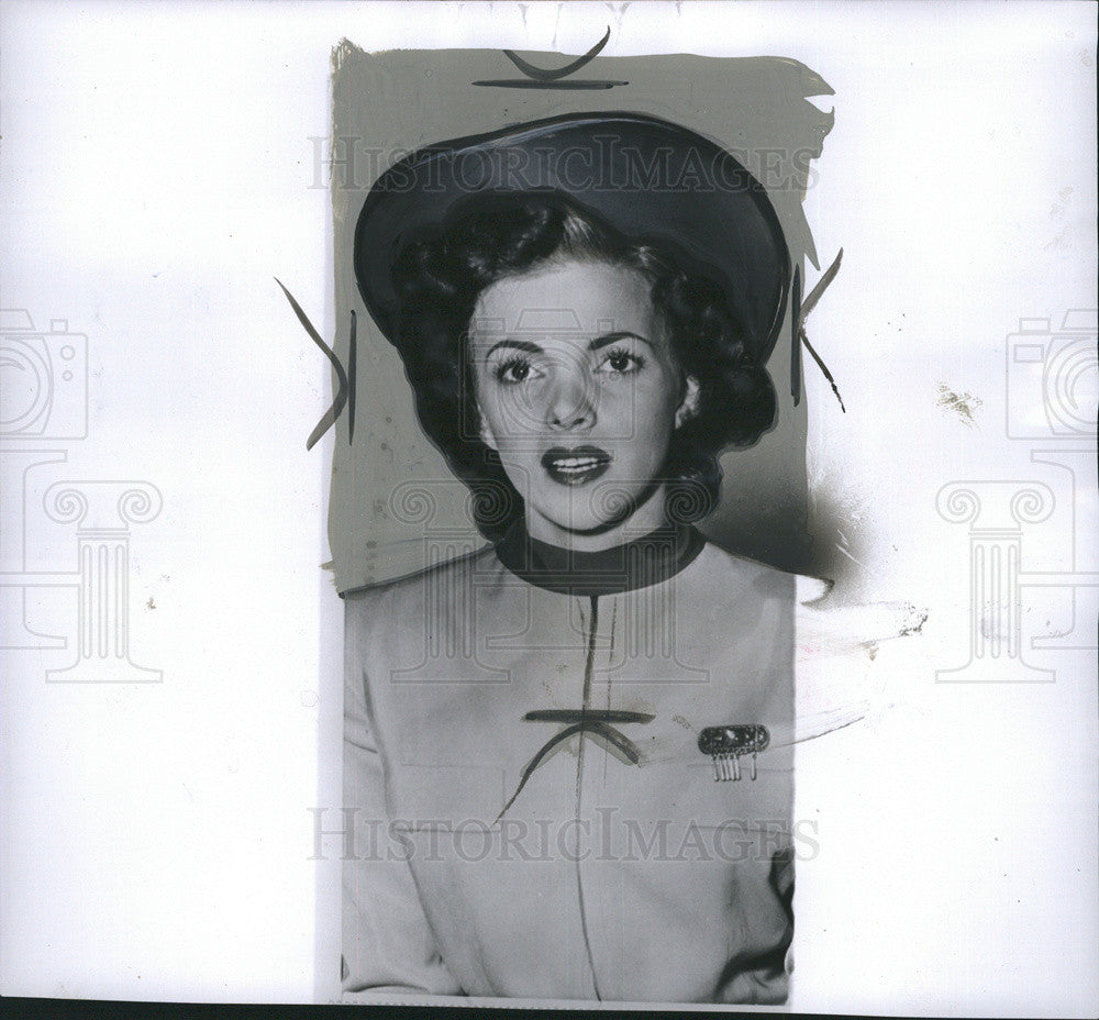 1951 Press Photo American  Actress Madge Meredith. - Historic Images