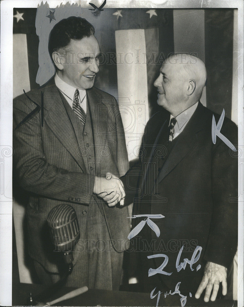 1940 Press Photo Rep. John W. McCormack and Rep. Sam Rayburn - Historic Images