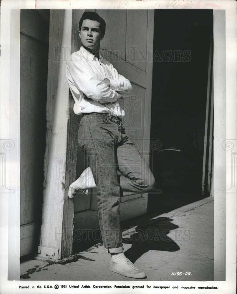 1962 Press Photo Actor Richard Beymer West Side Story - Historic Images