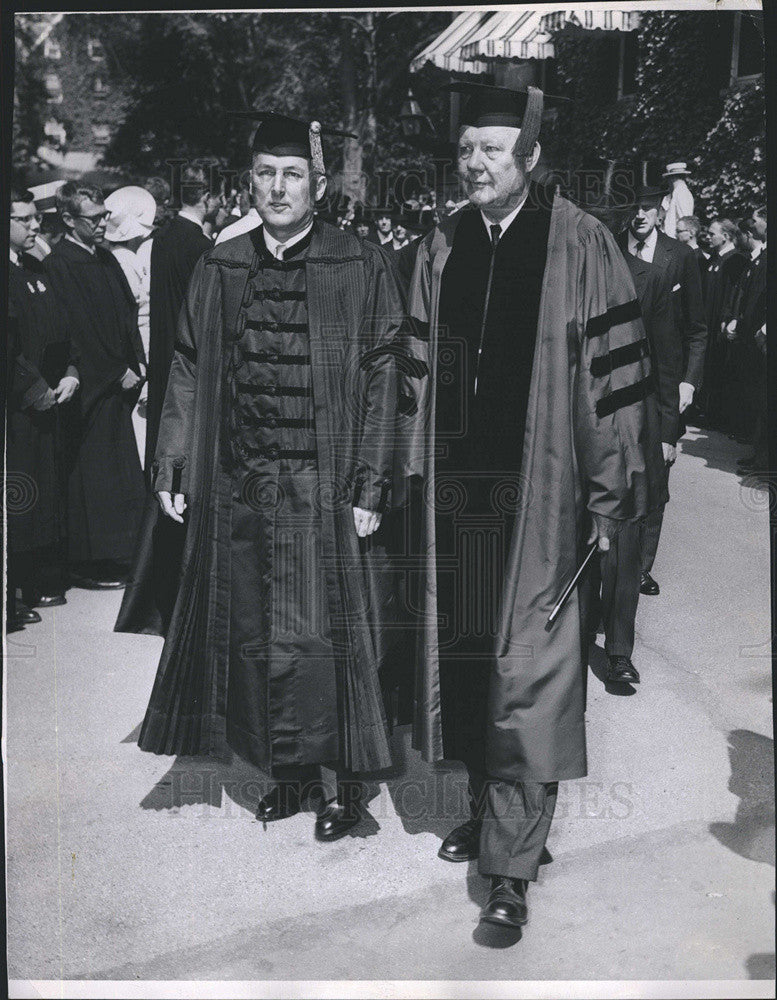 1960 Press Photo President of Harvard Nathan Pusey - Historic Images