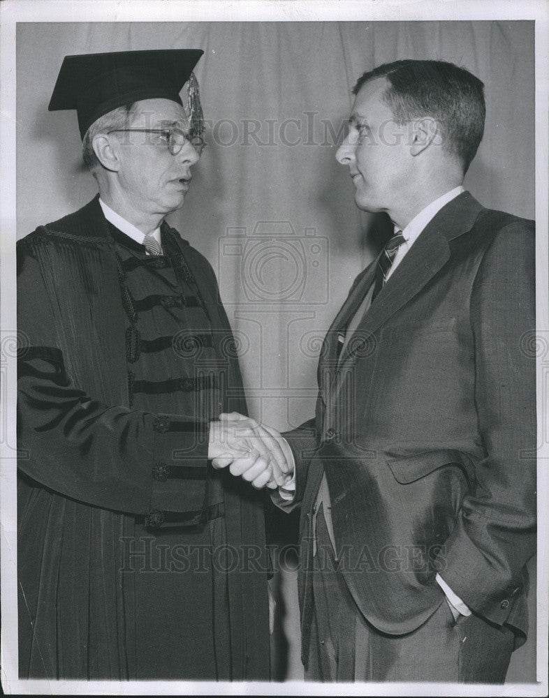 1953 Press Photo Dr JamesConant Presiding Over His Final Commencement at Harvard - Historic Images