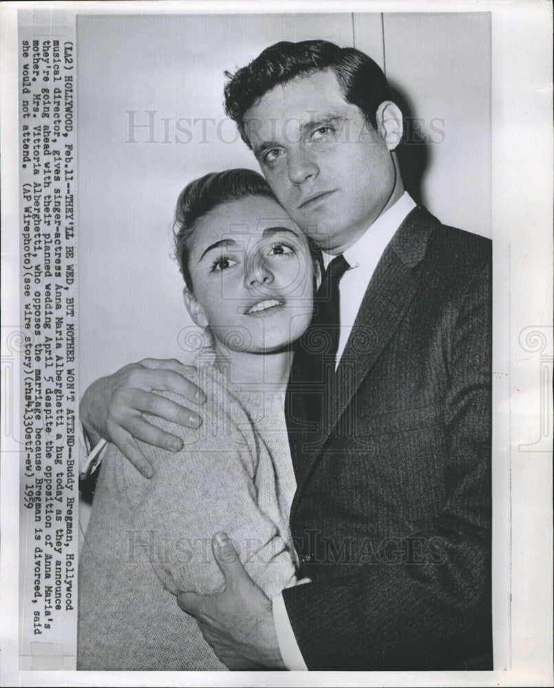 1959 Press Photo Buddy Bregman and Anna Maria Alberghetti - Historic Images