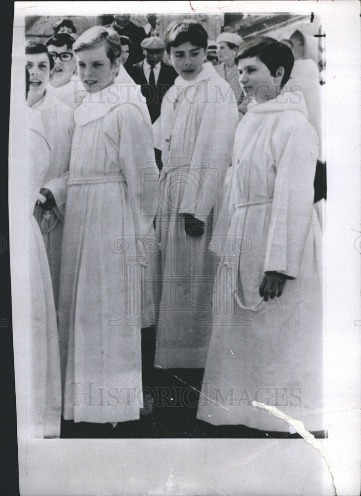 1970 Press Photo Monaco Prince Albert in Communion Alb-Monaco&#39;s Corpus Christi - Historic Images