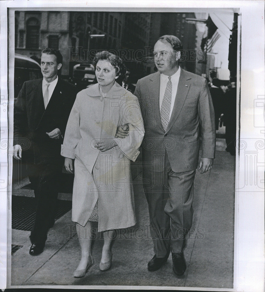 1959 Press Photo Alexei Adzhubie Russian newsman visits New york City - Historic Images