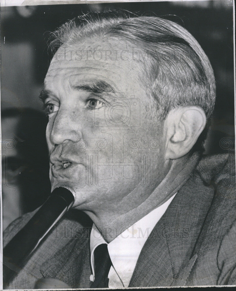 1954 Press Photo Senator Stuart Symington Missouri Democratic Politician Speaks - Historic Images