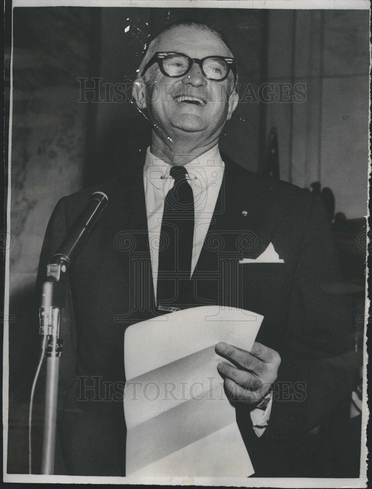 1960 Press Photo Senator Stuart Symington Missouri Democratic Politician Speaks - Historic Images