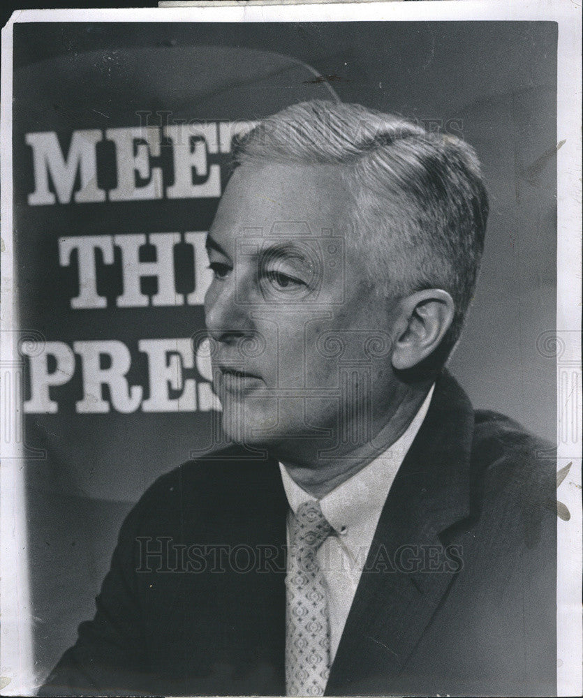 1969 Press Photo of Nathan Pusey, Harvard President at Meet the Press NBC-TV. - Historic Images