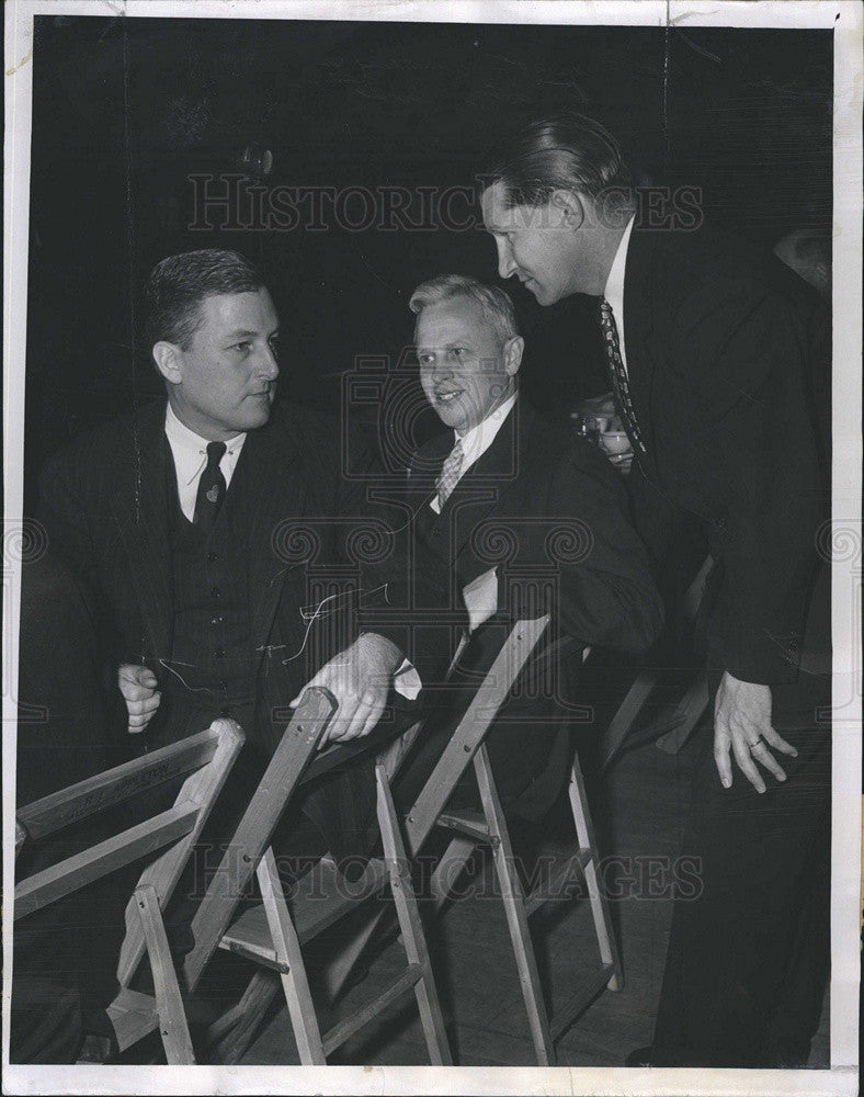 1955 Press Photo Nathan Pusey &amp; John E Buddington - Historic Images