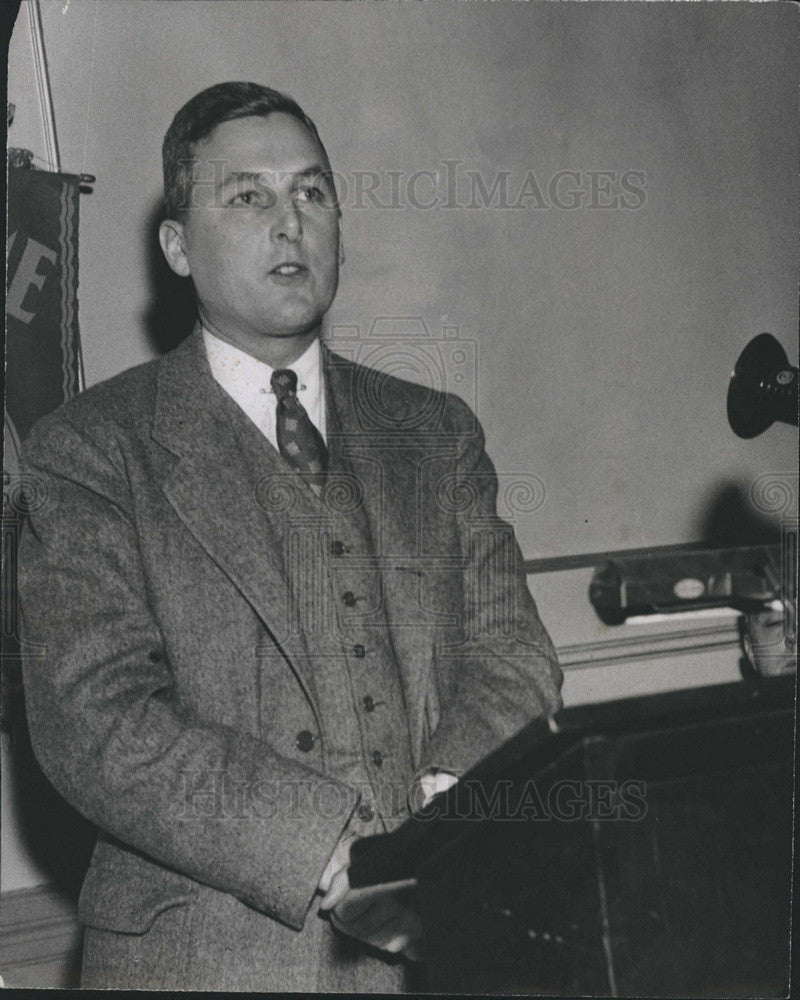 1954 Press Photo Dr. Nathan M. Pusey President Harvard University College Head - Historic Images