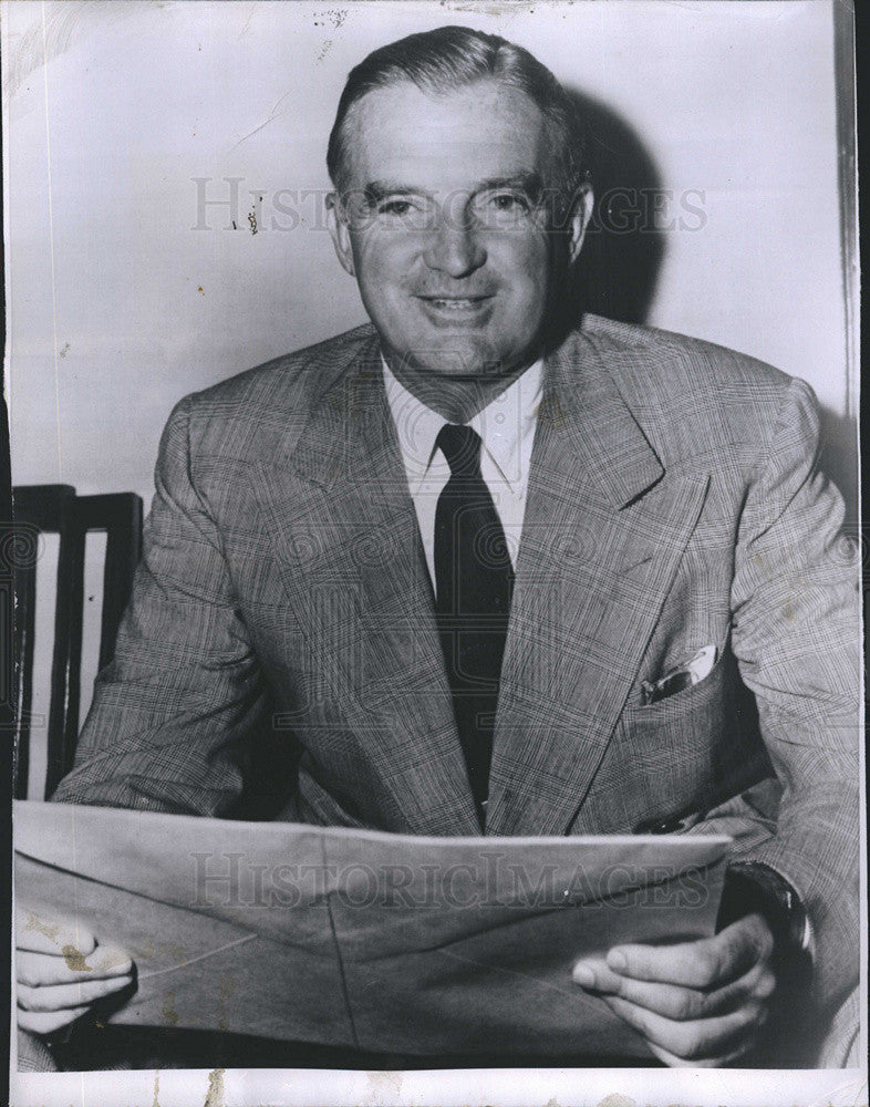 1951 Press Photo W Stuart Symington, Administrator, Reconstruction Finance Corp - Historic Images